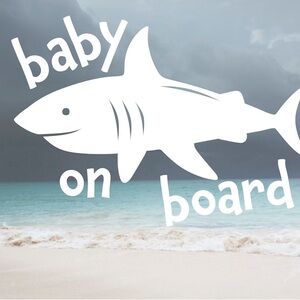 Baby Shark on Board Car Decal Sticker NWT New